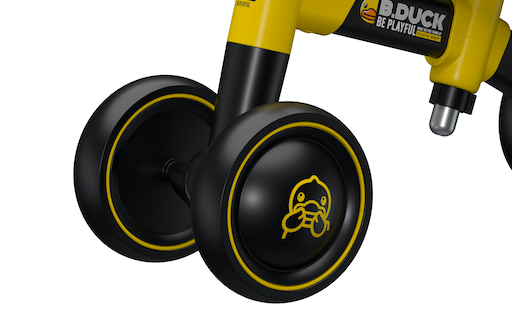 black balance bike front wheels