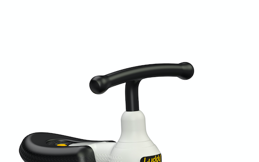 black curved ride on bike handle